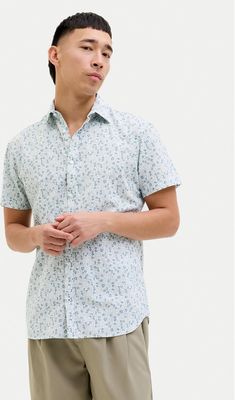 Koszula męska z klasycznym kołnierzykiem Jack & Jones ze sklepu: MODIVO w kategorii: Koszule męskie - zdjęcie WP-EBWP-BKLVO-LN0_0000304780790