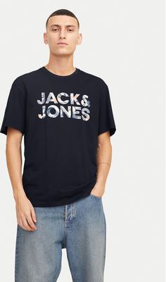 T-shirt męski Jack & Jones ze sklepu: MODIVO w kategorii: T-shirty męskie - zdjęcie WP-EBWP-BKLVO-LN0_0000304782817