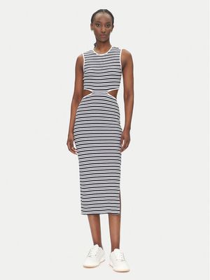 Sukienka na wiosnę dopasowana EA7 Emporio Armani ze sklepu: MODIVO w kategorii: Sukienki - zdjęcie WP-EBWP-BKLVO-LN0_0000304789953
