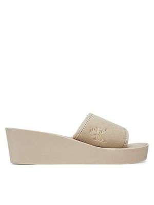 Klapki damskie na lato Calvin Klein Jeans ze sklepu: MODIVO w kategorii: Klapki damskie - zdjęcie WP-EBWP-BKLVO-LN0_0000304826498