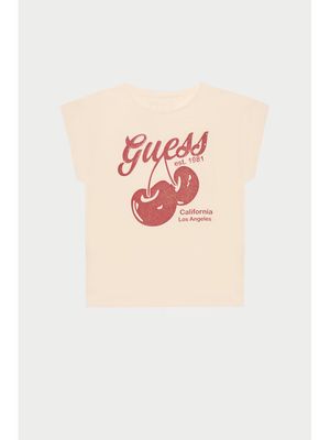 Bluzka dziewczęca na lato Guess ze sklepu: MODIVO w kategorii: Bluzki dziewczęce - zdjęcie WP-EBWP-BKLVO-LN0_0000304846991