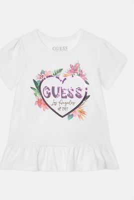 Bluzka dziewczęca na lato Guess ze sklepu: MODIVO w kategorii: Bluzki dziewczęce - zdjęcie WP-EBWP-BKLVO-LN0_0000304848285