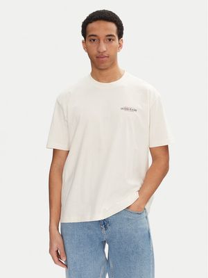 T-shirt męski casual Guess Jeans ze sklepu: MODIVO w kategorii: T-shirty męskie - zdjęcie WP-EBWP-BKLVO-LN0_0000304851551