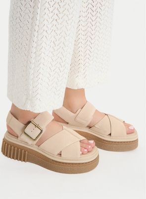 Sandały damskie na lato Clarks ze sklepu: MODIVO w kategorii: Sandały damskie - zdjęcie WP-EBWP-BKLVO-LN0_0000304851810