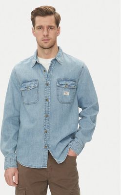 Koszula męska z klasycznym kołnierzykiem Guess Jeans ze sklepu: MODIVO w kategorii: Koszule męskie - zdjęcie WP-EBWP-BKLVO-LN0_0000304853661