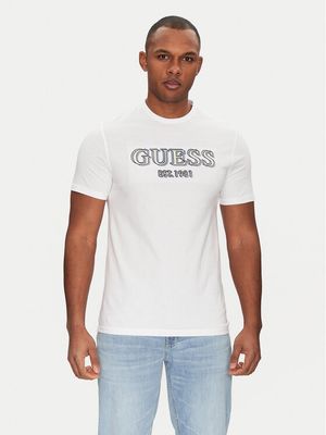 T-shirt męski Guess ze sklepu: MODIVO w kategorii: T-shirty męskie - zdjęcie WP-EBWP-BKLVO-LN0_0000304853821