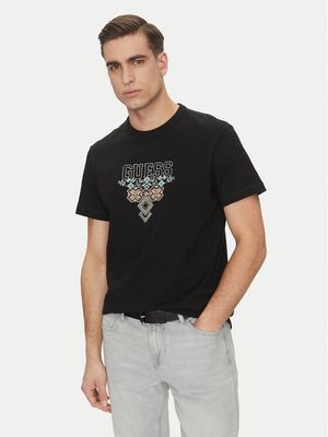T-shirt męski w stylu młodzieżowym Guess ze sklepu: MODIVO w kategorii: T-shirty męskie - zdjęcie WP-EBWP-BKLVO-LN0_0000304853869