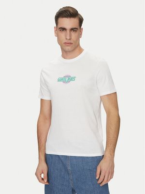 T-shirt męski na wiosnę Guess Jeans ze sklepu: MODIVO w kategorii: T-shirty męskie - zdjęcie WP-EBWP-BKLVO-LN0_0000304853982