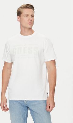 T-shirt męski na wiosnę Guess ze sklepu: MODIVO w kategorii: T-shirty męskie - zdjęcie WP-EBWP-BKLVO-LN0_0000304854194