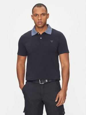 T-shirt męski casual Guess ze sklepu: MODIVO w kategorii: T-shirty męskie - zdjęcie WP-EBWP-BKLVO-LN0_0000304855276
