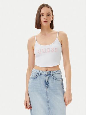 Bluzka damska na lato Guess ze sklepu: MODIVO w kategorii: Bluzki damskie - zdjęcie WP-EBWP-BKLVO-LN0_0000304858772