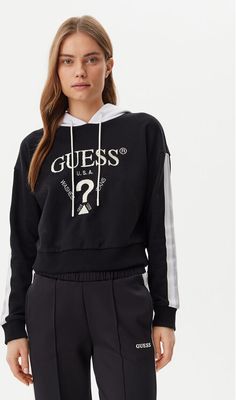 Bluza damska jesienna Guess ze sklepu: MODIVO w kategorii: Bluzy damskie - zdjęcie WP-EBWP-BKLVO-LN0_0000304859274