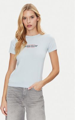 Bluzka damska w stylu młodzieżowym Guess Jeans ze sklepu: MODIVO w kategorii: Bluzki damskie - zdjęcie WP-EBWP-BKLVO-LN0_0000304859649