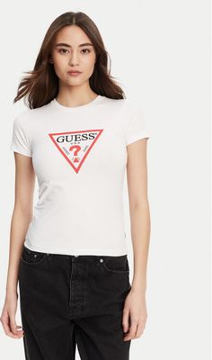 Bluzka damska młodzieżowa Guess Jeans ze sklepu: MODIVO w kategorii: Bluzki damskie - zdjęcie WP-EBWP-BKLVO-LN0_0000304859656