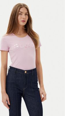 Guess - Bluzka damska wiosenna w stylu młodzieżowym ze sklepu: MODIVO w kategorii: Bluzki damskie - zdjęcie WP-EBWP-BKLVO-LN0_0000304861635