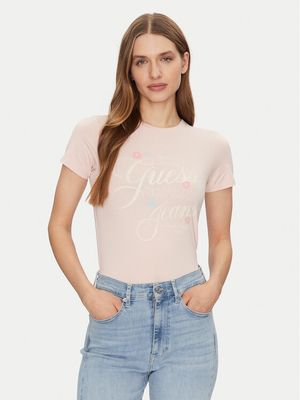 Bluzka damska w stylu młodzieżowym Guess Jeans ze sklepu: MODIVO w kategorii: Bluzki damskie - zdjęcie WP-EBWP-BKLVO-LN0_0000304861673