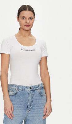 Bluzka damska wiosenna Guess Jeans ze sklepu: MODIVO w kategorii: Bluzki damskie - zdjęcie WP-EBWP-BKLVO-LN0_0000304862700