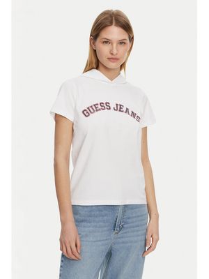 Bluzka damska na wiosnę Guess Jeans ze sklepu: MODIVO w kategorii: Bluzki damskie - zdjęcie WP-EBWP-BKLVO-LN0_0000304862786
