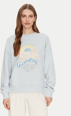 Bluza damska na jesień Guess Jeans ze sklepu: MODIVO w kategorii: Bluzy damskie - zdjęcie WP-EBWP-BKLVO-LN0_0000304863097