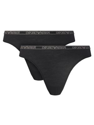 Majtki damskie z napisem Emporio Armani Underwear ze sklepu: MODIVO w kategorii: Majtki damskie - zdjęcie WP-EBWP-BKLVO-LN0_0000304870873
