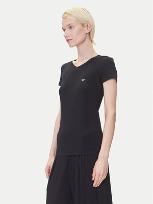 Bluzka damska casual na wiosnę Emporio Armani Underwear ze sklepu: MODIVO w kategorii: Bluzki damskie - zdjęcie WP-EBWP-BKLVO-LN0_0000304871054