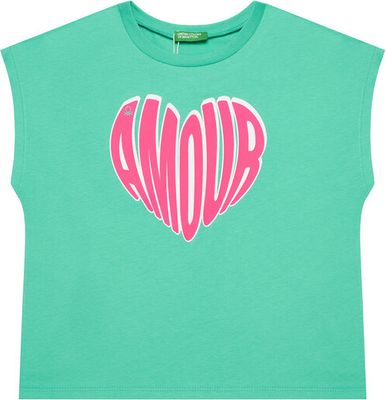 Bluzka dziewczęca letnia United Colors Of Benetton ze sklepu: MODIVO w kategorii: Bluzki dziewczęce - zdjęcie WP-EBWP-BKLVO-LN0_0000304876806