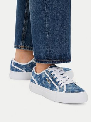 Buty sportowe damskie na wiosnę Guess ze sklepu: MODIVO w kategorii: Buty sportowe damskie - zdjęcie WP-EBWP-BKLVO-LN0_0000304882609