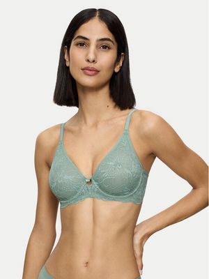 Triumph - Biustonosz elegancki koronkowy ze sklepu: MODIVO w kategorii: Biustonosze - zdjęcie WP-EBWP-BKLVO-LN0_0000304902123