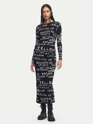 Sukienka prosta Desigual ze sklepu: MODIVO w kategorii: Sukienki - zdjęcie WP-EBWP-BKLVO-LN0_0000304907869