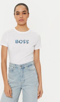 BOSS - Bluzka damska młodzieżowa ze sklepu: MODIVO w kategorii: Bluzki damskie - zdjęcie WP-EBWP-BKLVO-LN0_0000304914645