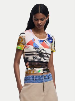 Bluzka damska wiosenna Desigual ze sklepu: MODIVO w kategorii: Bluzki damskie - zdjęcie WP-EBWP-BKLVO-LN0_0000304939228