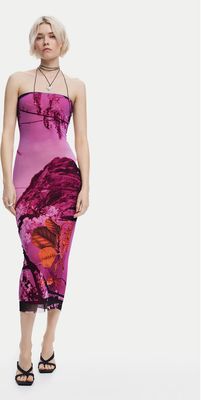 Sukienka casual Desigual ze sklepu: MODIVO w kategorii: Sukienki - zdjęcie WP-EBWP-BKLVO-LN0_0000304939822