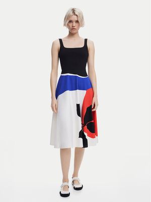 Sukienka rozkloszowana elegancka Desigual ze sklepu: MODIVO w kategorii: Sukienki - zdjęcie WP-EBWP-BKLVO-LN0_0000304939853