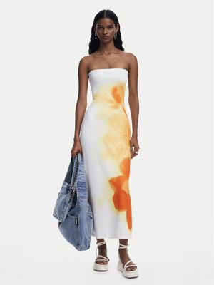 Sukienka elegancka Desigual ze sklepu: MODIVO w kategorii: Sukienki - zdjęcie WP-EBWP-BKLVO-LN0_0000304939891