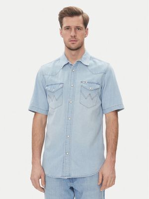 Koszula męska na lato Wrangler ze sklepu: MODIVO w kategorii: Koszule męskie - zdjęcie WP-EBWP-BKLVO-LN0_0000304944024