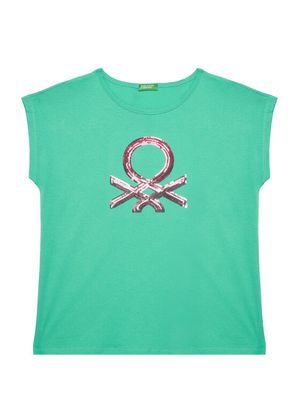 Bluzka dziewczęca letnia United Colors Of Benetton ze sklepu: MODIVO w kategorii: Bluzki dziewczęce - zdjęcie WP-EBWP-BKLVO-LN0_0000305010438