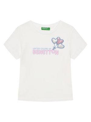 Bluzka dziewczęca letnia United Colors Of Benetton ze sklepu: MODIVO w kategorii: Bluzki dziewczęce - zdjęcie WP-EBWP-BKLVO-LN0_0000305010575