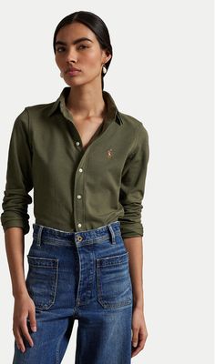 Koszula damska Polo Ralph Lauren ze sklepu: MODIVO w kategorii: Koszule damskie - zdjęcie WP-EBWP-BKLVO-LN0_0000305017253