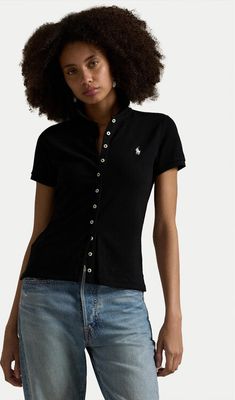 Bluzka damska wiosenna casualowa Polo Ralph Lauren ze sklepu: MODIVO w kategorii: Bluzki damskie - zdjęcie WP-EBWP-BKLVO-LN0_0000305017758