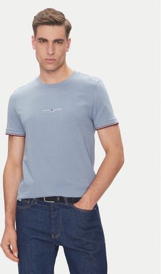 T-shirt męski młodzieżowy Tommy Hilfiger ze sklepu: MODIVO w kategorii: T-shirty męskie - zdjęcie WP-EBWP-BKLVO-LN0_0000305036315