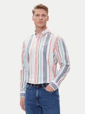 Koszula męska z kołnierzykiem button down Tommy Hilfiger ze sklepu: MODIVO w kategorii: Koszule męskie - zdjęcie WP-EBWP-BKLVO-LN0_0000305036841