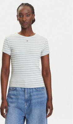 Bluzka damska casual Tommy Jeans ze sklepu: MODIVO w kategorii: Bluzki damskie - zdjęcie WP-EBWP-BKLVO-LN0_0000305040466