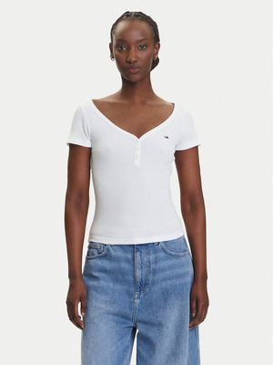 Bluzka damska casual Tommy Jeans ze sklepu: MODIVO w kategorii: Bluzki damskie - zdjęcie WP-EBWP-BKLVO-LN0_0000305040640