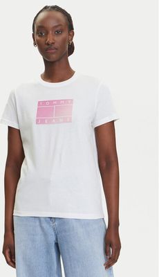 Bluzka damska wiosenna w stylu młodzieżowym Tommy Jeans ze sklepu: MODIVO w kategorii: Bluzki damskie - zdjęcie WP-EBWP-BKLVO-LN0_0000305040695