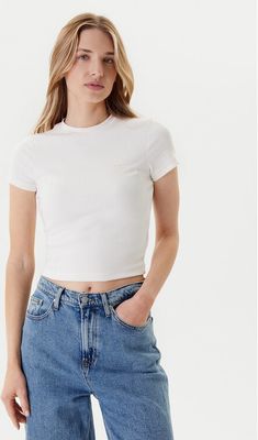 Bluzka damska na wiosnę Tommy Jeans ze sklepu: MODIVO w kategorii: Bluzki damskie - zdjęcie WP-EBWP-BKLVO-LN0_0000305040701