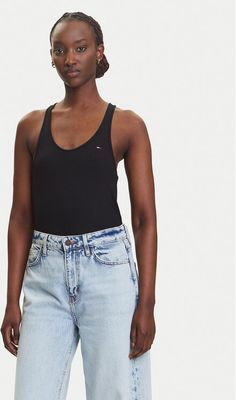 Bluzka damska letnia Tommy Jeans ze sklepu: MODIVO w kategorii: Bluzki damskie - zdjęcie WP-EBWP-BKLVO-LN0_0000305040787