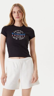 Tommy Jeans - Bluzka damska w stylu młodzieżowym na wiosnę ze sklepu: MODIVO w kategorii: Bluzki damskie - zdjęcie WP-EBWP-BKLVO-LN0_0000305041128