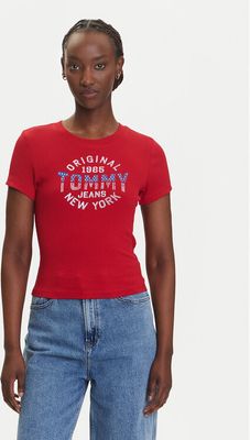 Bluzka damska na wiosnę młodzieżowa Tommy Jeans ze sklepu: MODIVO w kategorii: Bluzki damskie - zdjęcie WP-EBWP-BKLVO-LN0_0000305041142