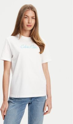 Bluzka damska na wiosnę Calvin Klein Jeans ze sklepu: MODIVO w kategorii: Bluzki damskie - zdjęcie WP-EBWP-BKLVO-LN0_0000305043870