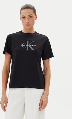Bluzka damska wiosenna Calvin Klein Jeans ze sklepu: MODIVO w kategorii: Bluzki damskie - zdjęcie WP-EBWP-BKLVO-LN0_0000305044662